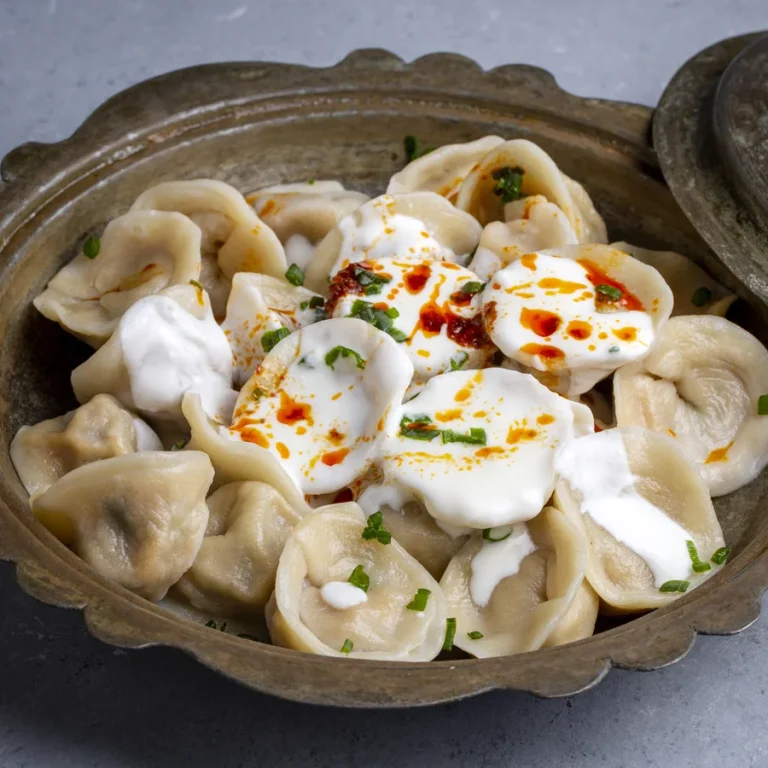 Pelmeni (Rus Mantısı) Pişmiş